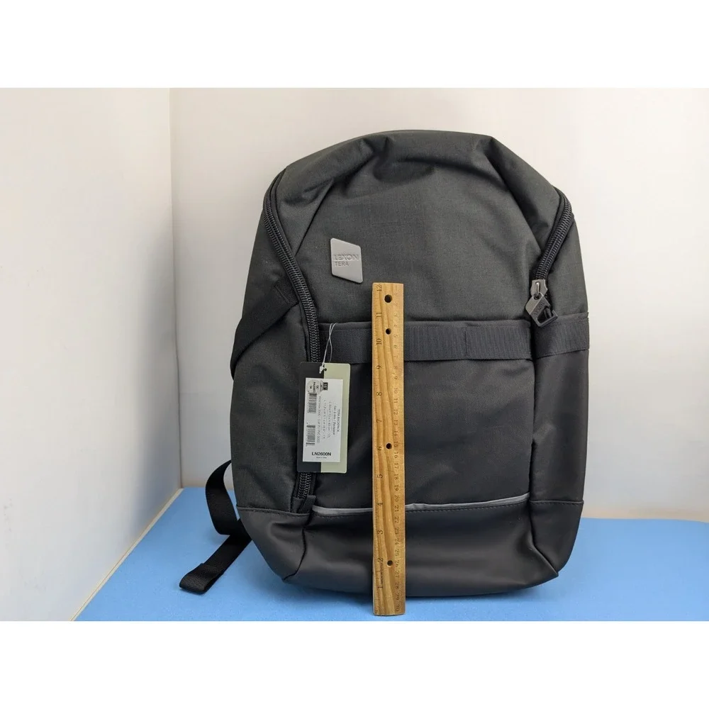 Lexon Tera Luca Artioli Black Grey Backpack City Style Sleek Men's Laptop Bag